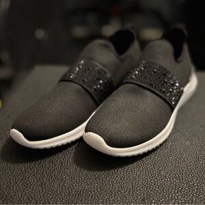 Women’s Nine West Black Athletic Shoes in Black & Bling